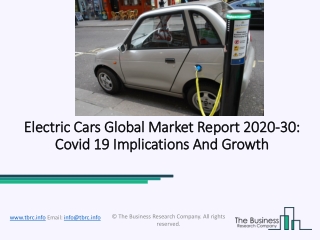 Electric Cars Market Industry Analysis, Opportunities and Forecast To 2020