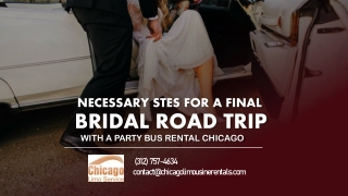 Necessary Steps for a Final Bridal Road Trip with a Party Bus Rental Chicago