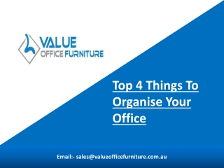 keep Your Workspace Properly Oraganized