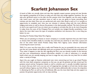 Scarlett Johansson Sex Tape