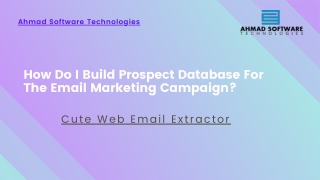 How Do I Build Prospect Database For The Email Marketing Campaign?