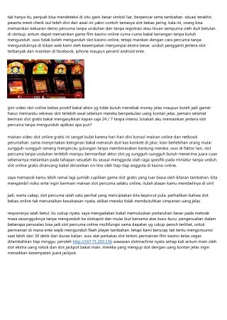 Kendati Tidak Sakit Kepala, Coba Pedoman Ini Kendati Juara Main Slot Online Deposit Ovo