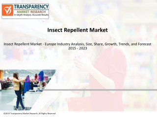 Insect Repellent Market is estimated to reach a value of US$1.82 bn by 2023