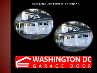 Best Garage Door Services In Vienna VA