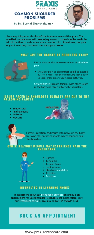 Common Shoulder Problems - Best Shoulder Pain Specialist Near Me in Jayanagar