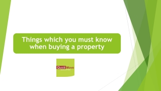 Things which you must know when buying a property