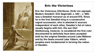 Erik The Victoryous