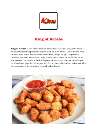 King of Kebabs takeaway Lane Cove, NSW - 5% OFF