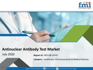 Antinuclear Antibody Test Market Forecast Hit by Coronavirus Outbreak, Downside Risks Continue to Escalate