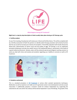 What Happens During IVF Treatment?