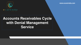 Accounts receivables cycle with denial management service