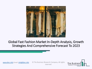 Fast Fashion Market Booming Segments And Seeking Growth