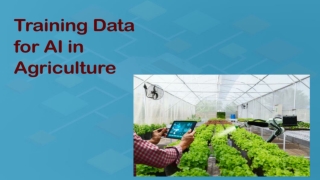 Training Data for AI and Machine Learning in Agriculture & Farming