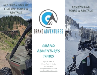 Offroad Side by Side ATV/UTV and Snowmobile Tours in Colorado by Grand Adventures