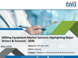 New FMI Report Explores Impact of COVID-19 Outbreak on Milking Equipment Market