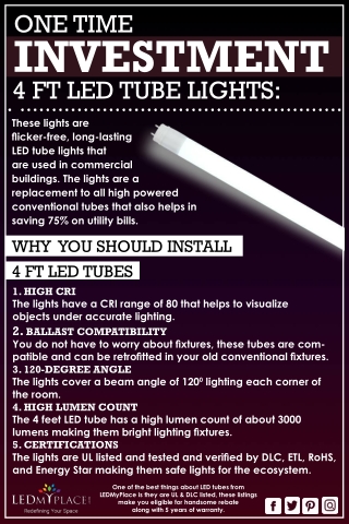 Best 4ft LED Tube Lights From LEDMyplace