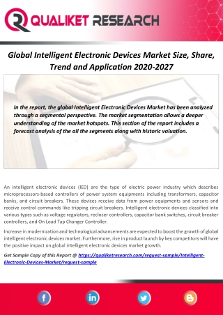 Global Intelligent Electronic Devices Market Top Key Players, Size Estimation, Industry Share, Business Analysis 2020 an