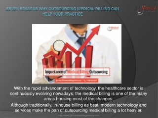 Seven Reasons Why Outsourcing Medical Billing Can Help Your Practice