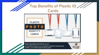 Top Benefits of plastic ID cards