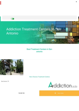 Addiction Treatment Centers In San Antonio