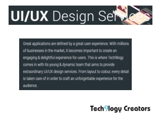 UI /UX Design Services