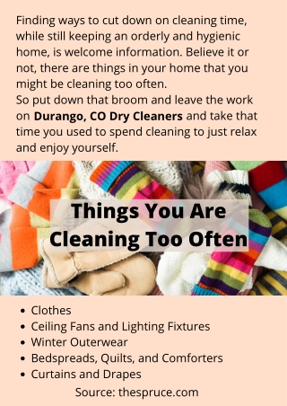 Things You Are Cleaning Too Often