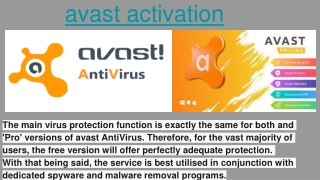 avast activation