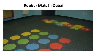 Best Rubber Mats In Dubai