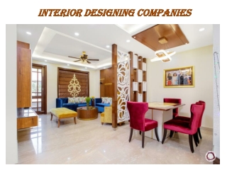 Top Interior Designing Companies In Dubai