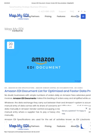 Amazon EDI Document List for Optimized and Faster Data Processing