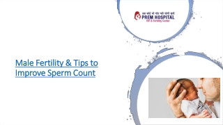 Tips to improve sperm count and male fertility