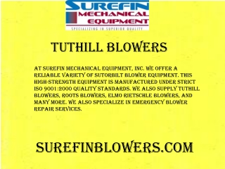 Surefinblowers.com - Tuthill Blowers