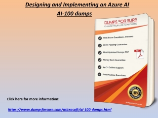 Get AI-100 Exam Dumps - Microsoft AI-100 PDF