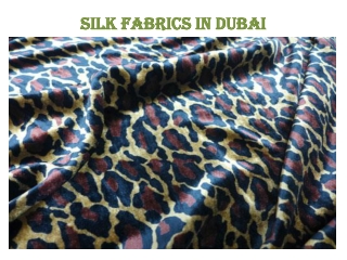 Best Silk Fabrics In Dubai