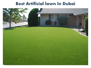 Best Artificial lawn In Dubai
