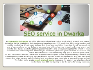 SEO SERVICES IN DWARKA