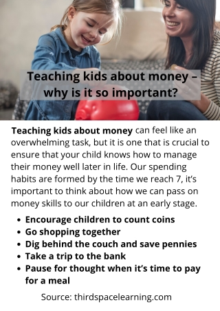 Teaching kids about money – why is it so important?