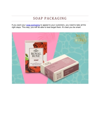 Soap Packaging Boxes