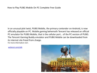 How to Play PUBG Mobile On PC Complete Free Guide