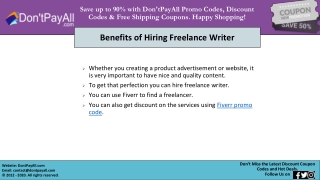 Fiverr Promo Code for Reasonable Freelance Services