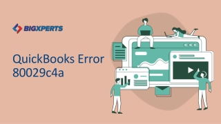 QuickBooks Error 80029c4a