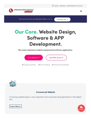 Website design portfolio Malaysia