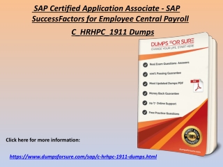 Real C_HRHPC_1911 Exam Dumps PDF - SAP C_HRHPC_1911 Questions Answers