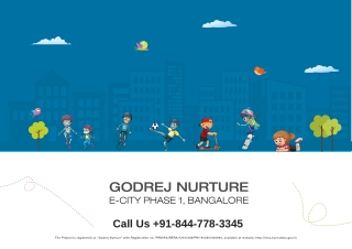 Godrej Nurture - Activities That Shape The Geniuses Of Tomorrow - Phase 1 Bangalore - Brochure,PDF