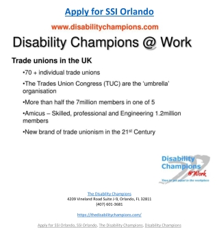 Apply for SSI Orlando