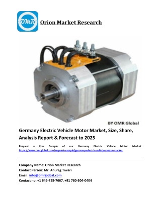 Germany Electric Vehicle Motor Market Growth, Size, Share, Industry Report and Forecast 2019-2025