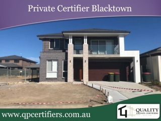 Private Certifier Blacktown