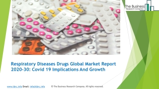 Respiratory Diseases Drugs Market Industry Trends And Emerging Opportunities Till 2030