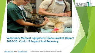 Veterinary Medical Equipment Market, Industry Trends, Revenue Growth, Key Players Till 2030