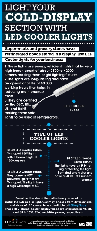 Best LED Cooler Lights From LEDMyplace